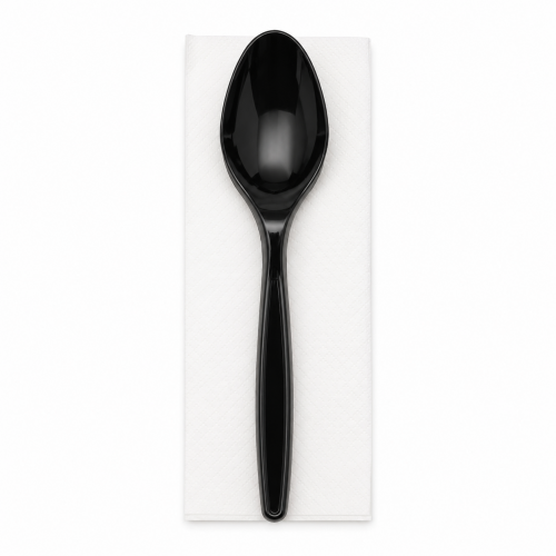 Spoon with Napkin * 25 pcs