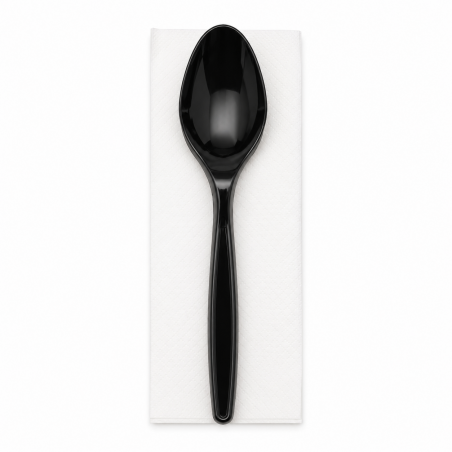Spoon with Napkin * 25 pcs