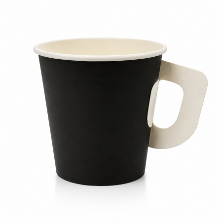 Paper Cups 7 oz with Handle 50 pcs