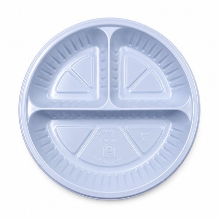 Divided Plastic Plate no. 22 * 50 pcs