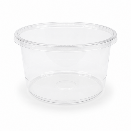 Round Transparent Container 64 oz GPT * 10 pcs