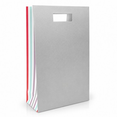 Carton Bag with Punctured handle L