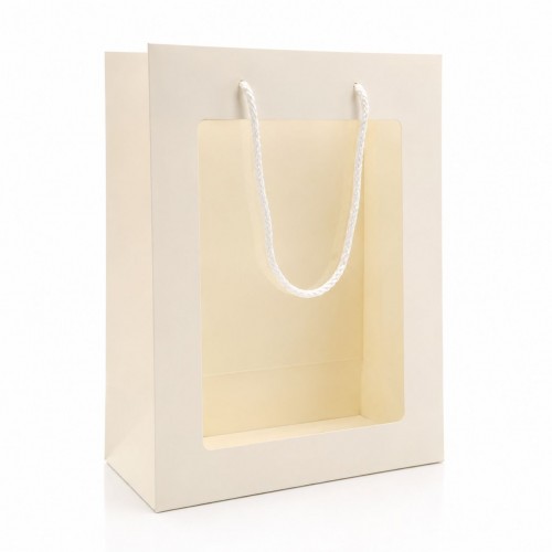 Carton Bag White with Window S