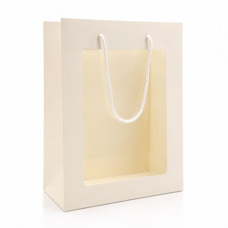 Carton Bag White with Window S