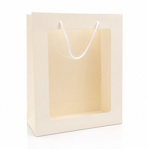 Carton Bag White with Window M