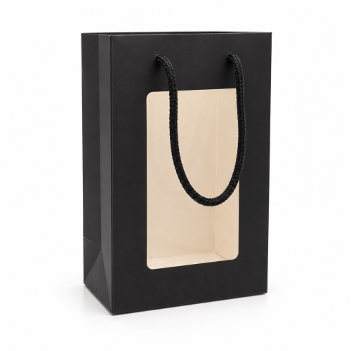 Glass Bottle Bag S with Window