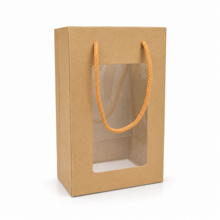 Glass Bottle Bag S with Window