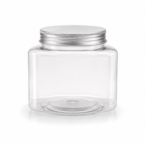 Plastic Jar 500 ML Squared