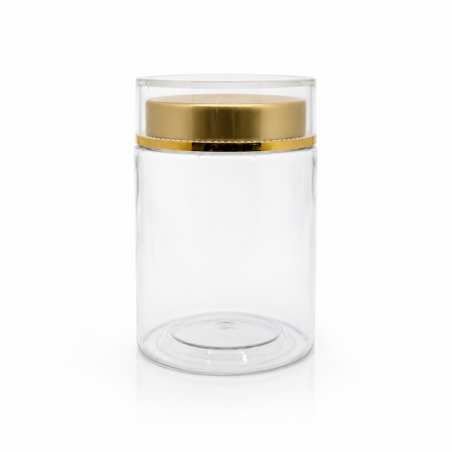 Plastic Cream Jar Gold Lid...