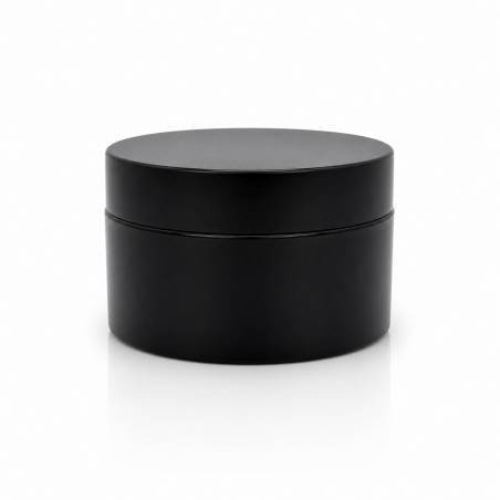 Black Plastic Jar 200 ML