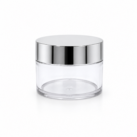 Acrylic Jar Silver Lid 30 ML * 12 pcs