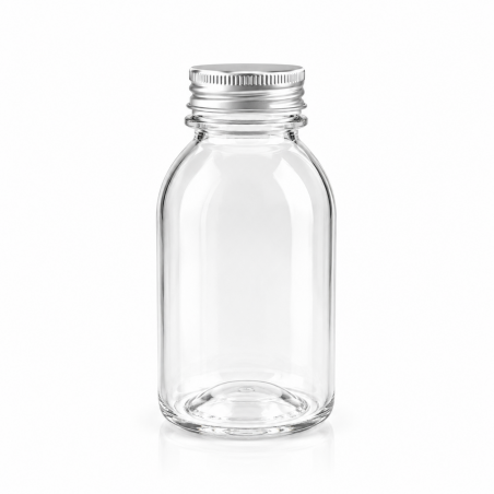 بطل بلاستيك 260 مل غطاء سلفر شد 12 حبة
