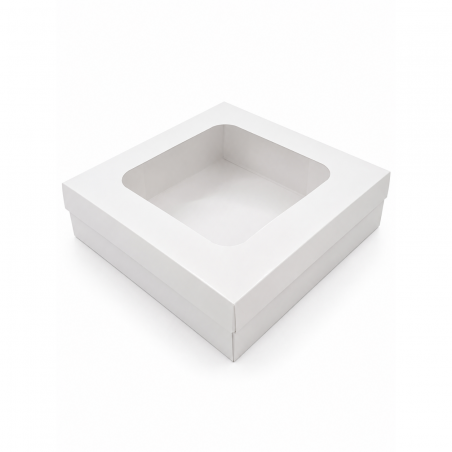 Squared Carton Box 30*30 cm Transparent Lid