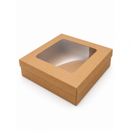 Squared Carton Box 30*30 cm Transparent Lid