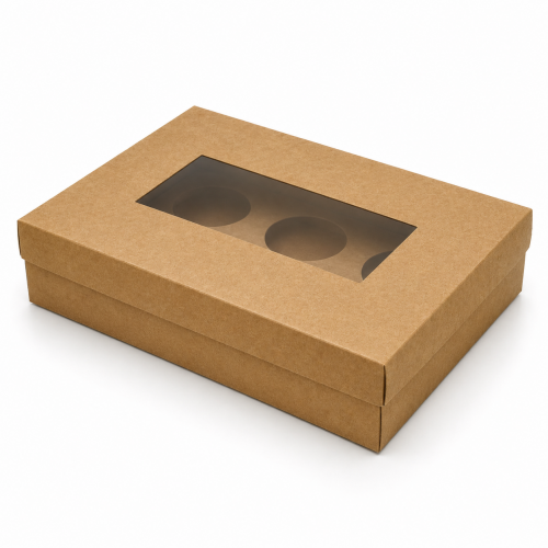 Divided Box 6 Cup Cake