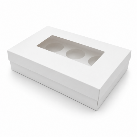 Divided Box 6 Cup Cake