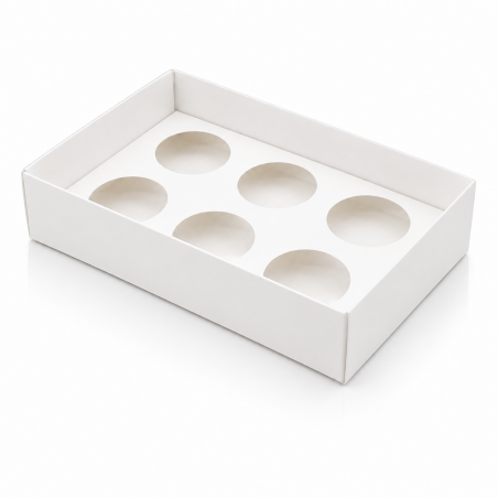 Divided Box 6 Cup Cake