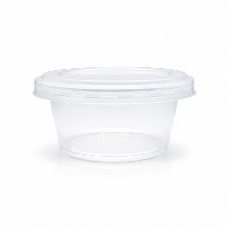 Transparent Container 5.5 oz with Lid * 50 pcs