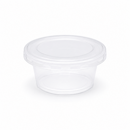 Transparent Container 5.5 oz with Lid * 50 pcs