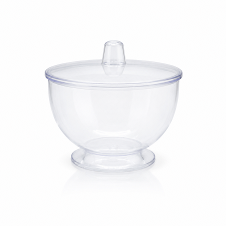 Transparent Icecream container 4 oz Round with Base * 10 pcs (65)