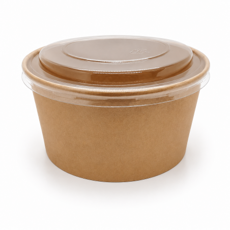 Round Kraft Bowl 1000 grams * 10 pcs Dark Brown