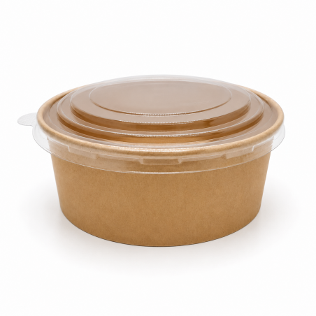 Round Kraft Bowl 1300 grams * 10 pcs Dark Brown