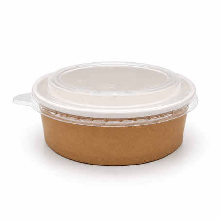 Round Kraft Bowl 500 grams * 10 pcs Light Brown
