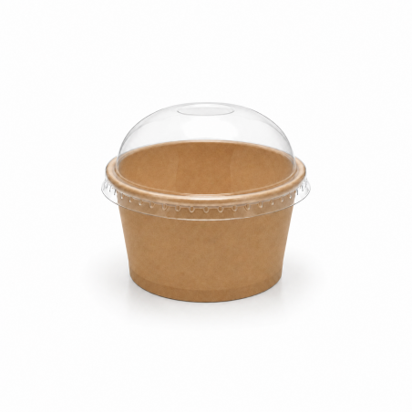 Paper Ice Cream Cups 4 oz with Lid * 50 pcs