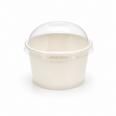 Paper Ice Cream Cups 6 oz with Lid * 50 pcs
