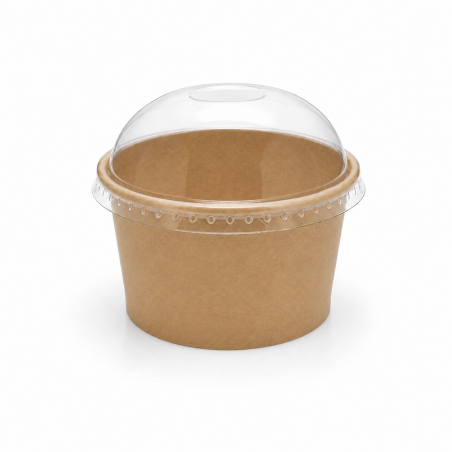 Paper Ice Cream Cups 6 oz with Lid * 50 pcs