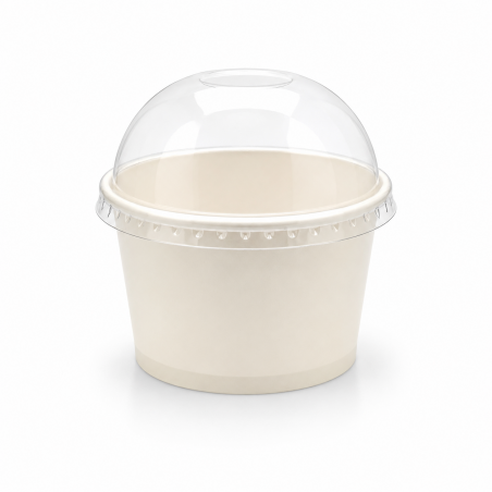 Paper Ice Cream Cups 8 oz with Lid * 50 pcs
