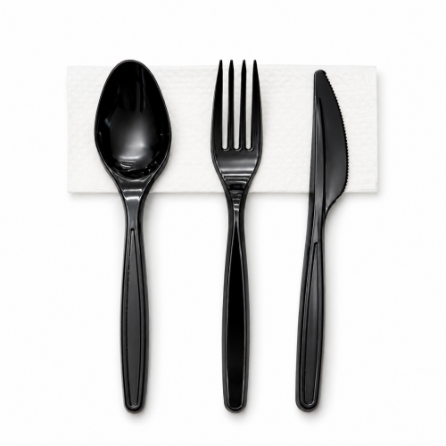 Cutlery Set Black Thick *...
