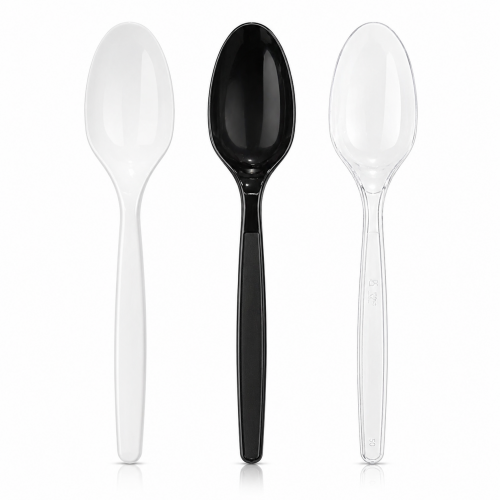 Thick Plastic Spoons * 50 pcs